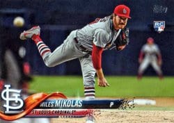 2018 Topps Update Base Set Miles Mikolas #US12 card