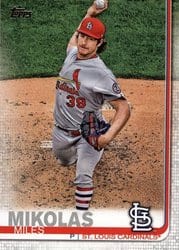 2019 Topps Base Set Miles Mikolas #280 card