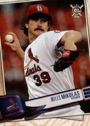 2019 Topps Big League Base Set Miles Mikolas #189 card