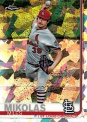 2019 Topps Chrome Sapphire Edition Base Set Miles Mikolas #280 card