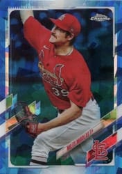 2021 Topps Chrome Sapphire Edition Base Set Miles Mikolas #181 card