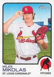 2022 Topps Heritage Base Set Miles Mikolas #514 card
