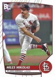2023 Topps Big League Base Set Miles Mikolas #198 card