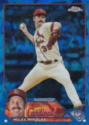 2023 Topps Chrome Sapphire Edition Base Set Miles Mikolas #548 card