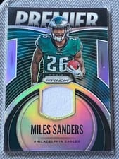 2019 Panini Prizm Premier Jerseys Relics Miles Sanders Pink #PJ-MSA card