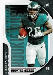 2019 Panini Rookies & Stars Rookie Rush Miles Sanders #RR-MS card