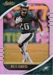 2020 Panini Absolute Base Set Miles Sanders #64 card