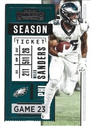 2020 Panini Contenders Base Set Miles Sanders #28 card