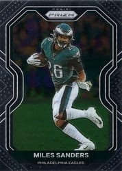 2020 Panini Prizm Base Set Miles Sanders #172 card