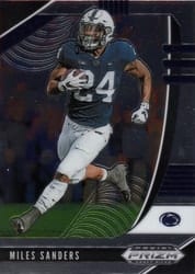 2020 Panini Prizm Draft Picks Base Set Miles Sanders #76 card