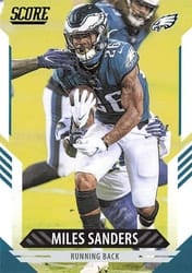 2021 Score Base Set Miles Sanders #71 card