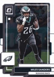 2022 Donruss Optic Base Set Miles Sanders #158 card