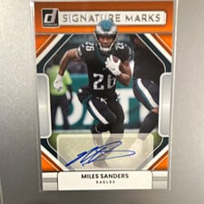 2022 Donruss Signature Marks Miles Sanders #SM-MS card