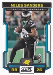 2023 Score Base Set Miles Sanders #245 card