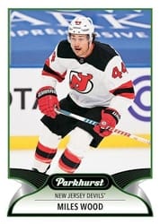 2021-22 Parkhurst Base Set Miles Wood #65 card