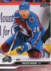 2023-24 Upper Deck Base Set Miles Wood #536 card