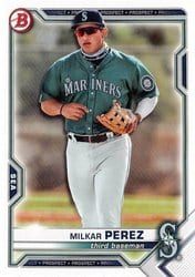 2021 Bowman Draft Base Set Milkar Perez #BD-117 card