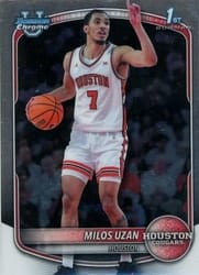 2025-26 Bowman Chrome Prospects Milos Uzan #BCP-40 card