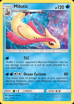 2017 Crimson Invasion Milotic #27 card