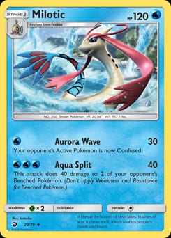 2018 Dragon Majesty Milotic #29 card