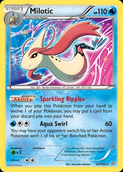 2015 Primal Clash Milotic #44 card