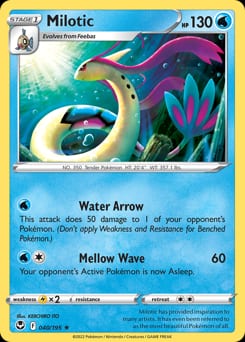 2022 Silver Tempest Milotic #40 card