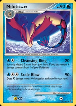 2009 Supreme Victors Milotic #70 card