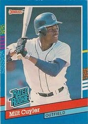 1991 Donruss Base Set Milt Cuyler #40 card