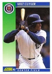 1992 Score Base Set Milt Cuyler #26 card