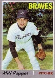 1970 Topps Base Set Milt Pappas #576 card