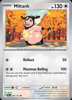 Prismatic Evolutions Miltank #81 card