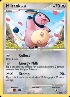 Stormfront Miltank #44 card