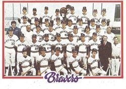 1978 Topps Base Set Milwaukee Brewers #328 card