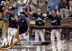 2018 Topps Base Set Milwaukee Brewers #156 card