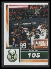 2021-22 Panini NBA Sticker & Card Collection Base Set Milwaukee Bucks - Phoenix Suns Game 1 #63 card