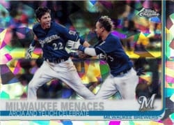 2019 Topps Chrome Sapphire Edition Base Set Milwaukee Menaces #625 card