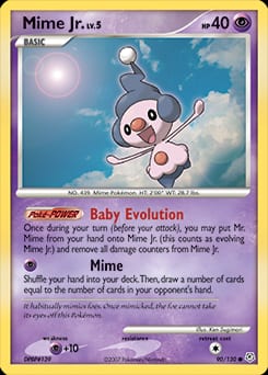Diamond & Pearl Mime Jr. #90 card