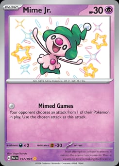 Paldean Fates Mime Jr. #157 card