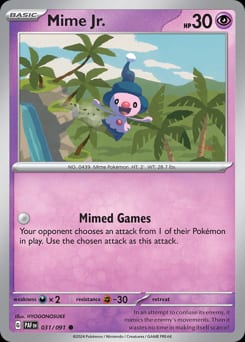 Paldean Fates Mime Jr. #31 card