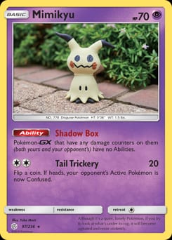 2019 Cosmic Eclipse Mimikyu #97 card