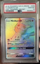 2018 Lost Thunder Mimikyu-GX #226 card