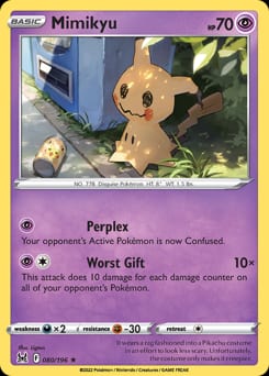2022 Lost Origin Mimikyu #80 card