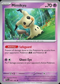 2023 Paldea Evolved Mimikyu #97 card