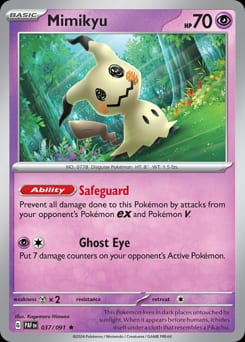 2024 Paldean Fates Mimikyu #37 card
