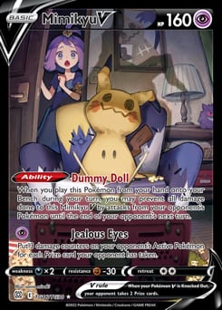 2022 Brilliant Stars Trainer Gallery Mimikyu V #TG16