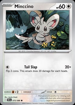 2025 Black Bolt Minccino #75 card