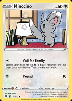 Brilliant Stars Minccino #124 card