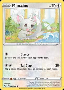 Sword & Shield Minccino #145 card