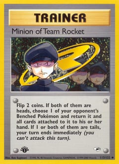 Gym Heroes Minion of Team Rocket #113 card