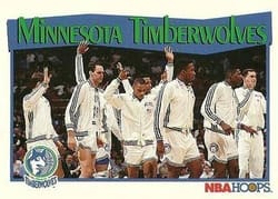 1991-92 Hoops Base Set Minnesota Timberwolves #289 card